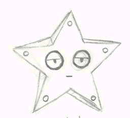 Dit is Estrellable (estrella = spaans voor ster en ble is afgekort van pebble = steentje.
Deze Pokmon is de babyvorm van Solrock en Lunatone